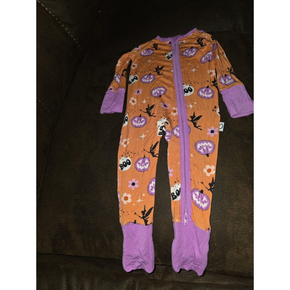 DreamZZZ bamboo fall autumn Halloween witch pumpkin sleeper 0 3 months pajamas
